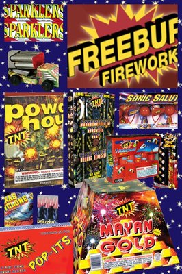 All our 4th of July locations guaranteed to provide the largest variety of fireworks, sparklers, cacklers, TNT products and more!