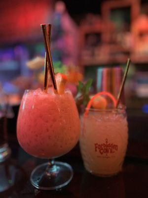 Painkiller (left) and Mai Tai (right)