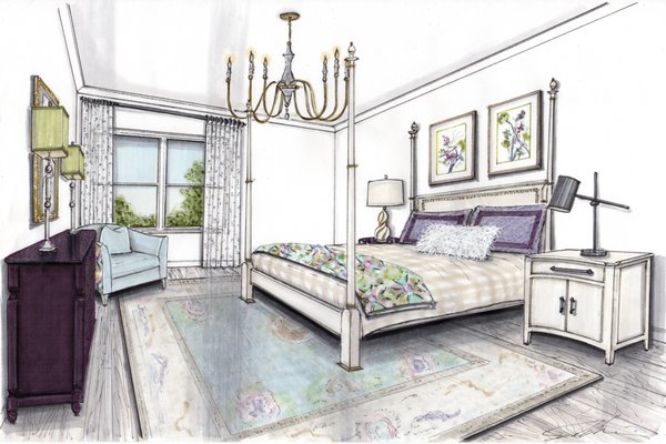 IDS Showhouse Bedroom Rendering