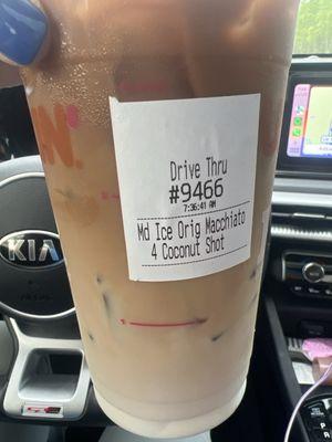 Iced Coconut Macchiato