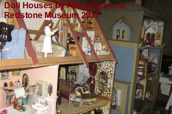 Exhibit open till Sept. 30, 2018 - 5 intricate 2-story dollhouses depicting five time periods