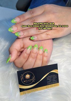 Line nail design