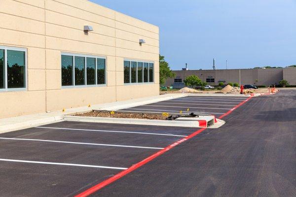 Parking lot striping & pavement markings