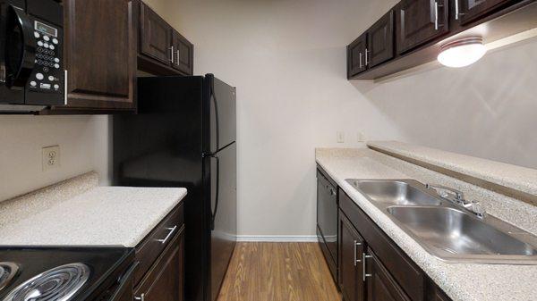 One Bedroom Kitchen - Cedar Floor Plan