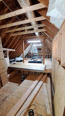 Processing updates attic