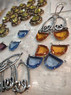 Vintage collectibles glass earrings! Always finding unique things