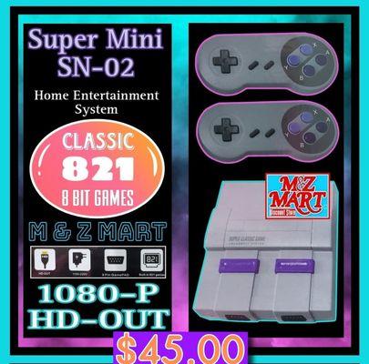 Super Mini SN-02 gaming system.