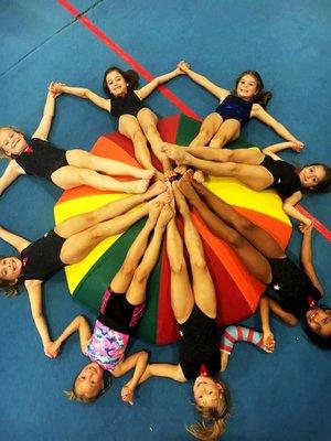 Girls gymnastics at Boost Gymnastics