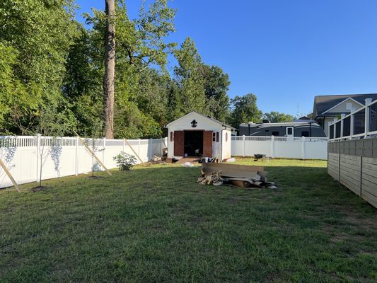 Custom Storage shed build on site