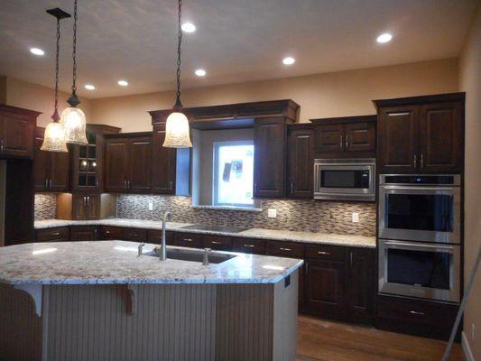 New construction kitchen lighting