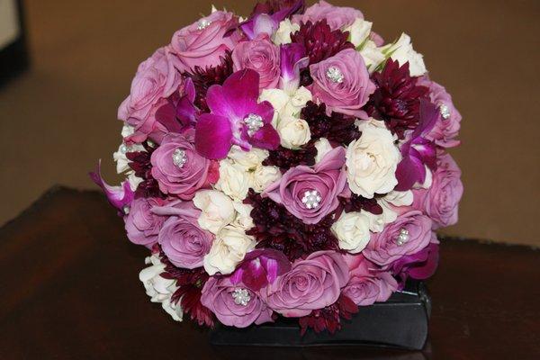 Lavender bridal bouquet