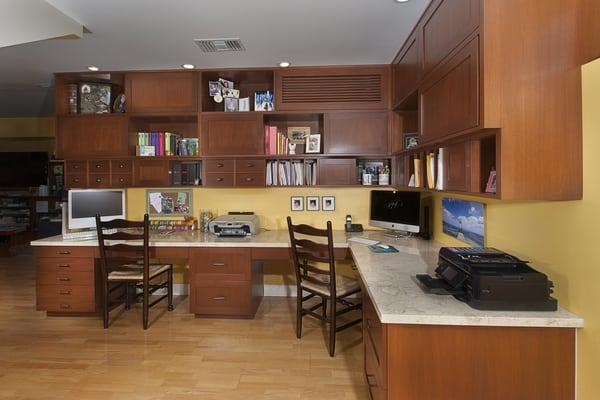 Home Office, stained alder, Manhattan Beach residence