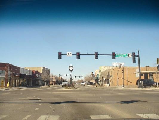 entering downtown on Broadway