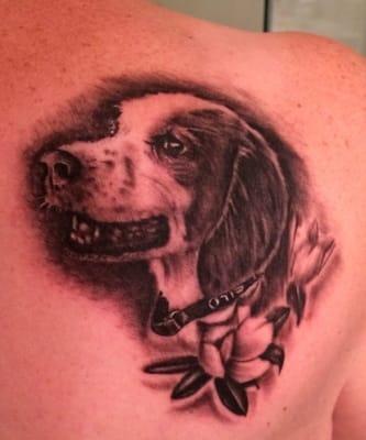 Tattoo of my dog Otis!