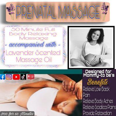 Prenatal Massages Offered