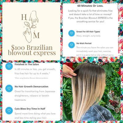 Brazilian blowout express specials