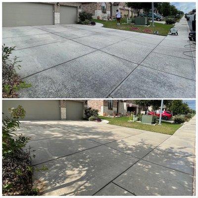 Before and after of a residential home.