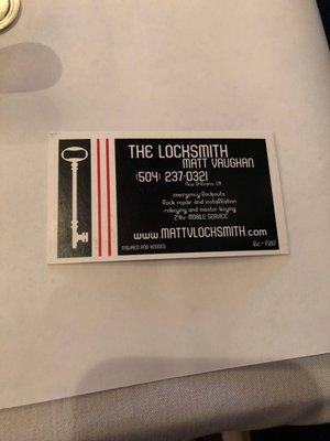 Snazzy business card