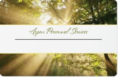 Aspen Personnel New Business Cards