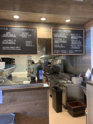 Menu boards& counter