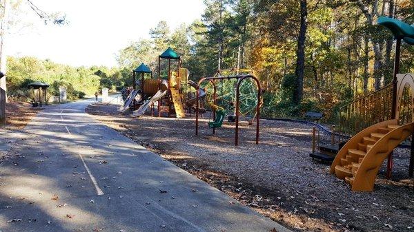 Playground on the trail minutes from Hampton Preserve