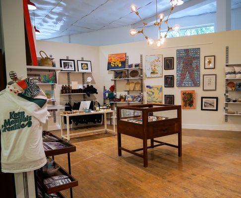 Arrow Marketplace retail shop with over 80 local artists on display