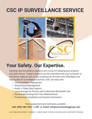 CSC IP Surveillance Systems. Your Safety. Our Expertise.