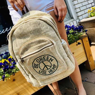 Be Green Use Hemp Backpack