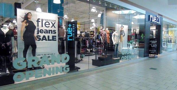 rue21 at Citadel Mall in Charleston, SC.  A new store that opened in September 2016 in the Belk wing at the mall