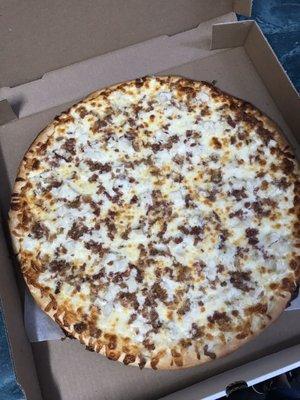 Chicken bacon ranch pizza