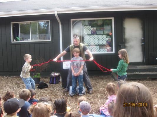 Turk the Magician on the last day of school!