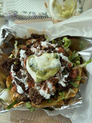 Taco salad, honestly, the best taco salad I've ever had! Great portions, great price. You must go get some delicious Mexican food!!