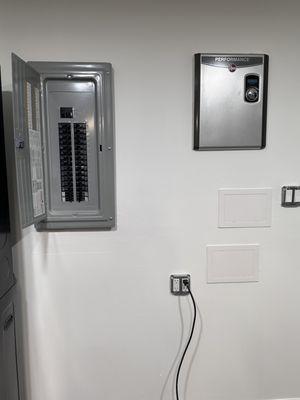 Electrical panel upgrade & water heater