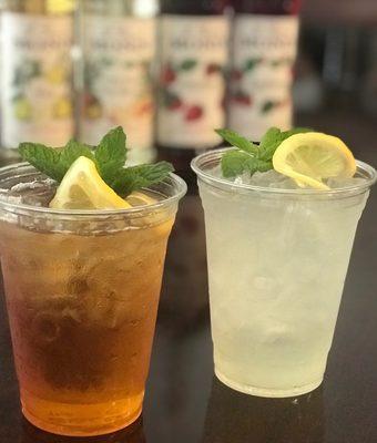 Try our new fresh squeezed lemonade and Iced Tea (Sweet, Unsweetened, or Half Sweet)