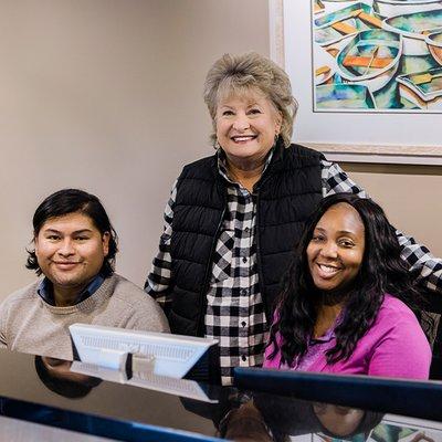 Front Desk with employees