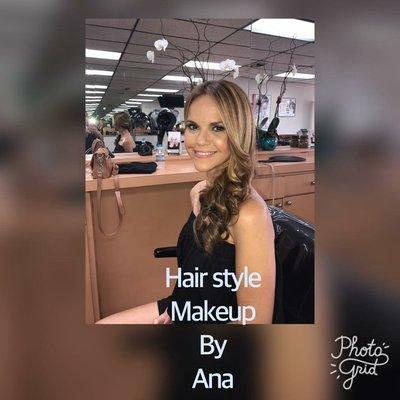 Makeup and hair style