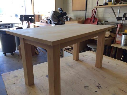 Coffee table before paint - by Newkirk & Sons