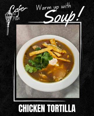 Variety of soups made fresh daily, check out our soup of the day