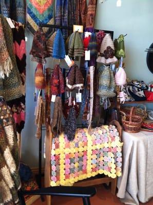 Crocheted Beanies, Scarves, shawls and more!