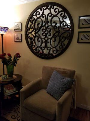 This is the mirror he installed in my living room. He did an incredible job.