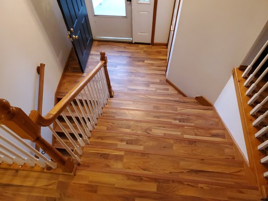 Laminate flooring we installed