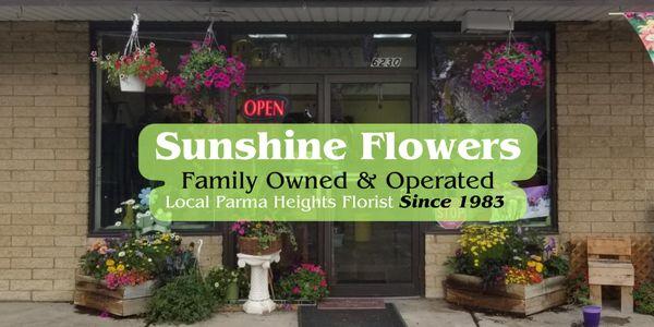 Sunshine Flowers is a Brick and mortar family-owned and operated flower Shop since 1983. Our Hands-On, Experienced floral Team is Here to he