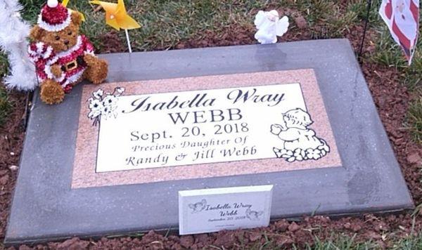 Infant headstone