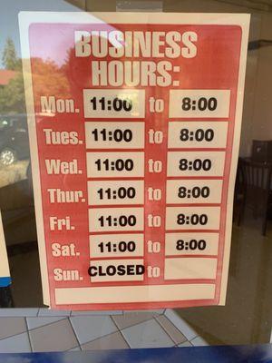 Business Hours