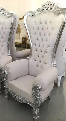 A pair of throne chairs for the entire event for $399.