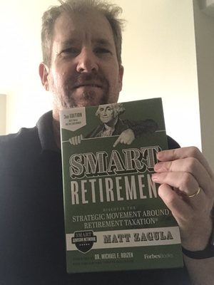 Paul McManus with the great book, Smart Retirement, Peter recommended.