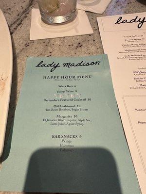 Happy Hour Menu