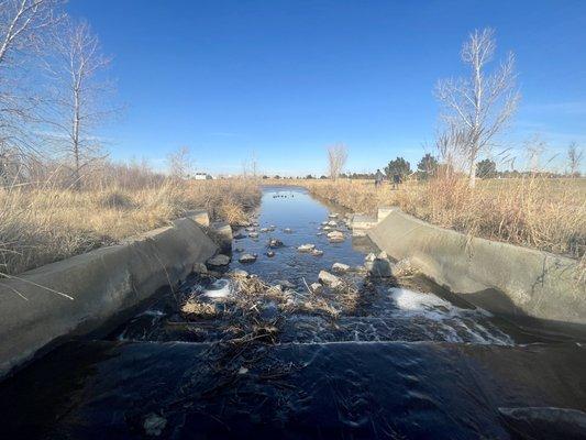 A creek runs through it