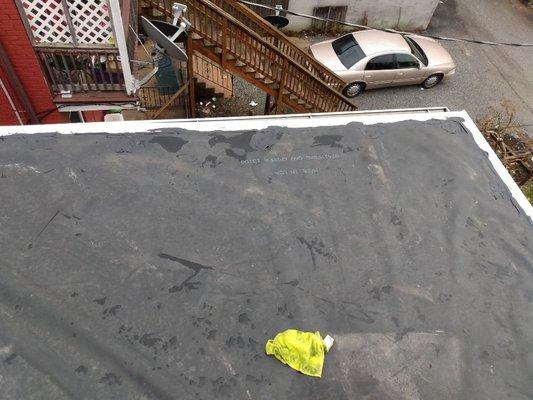 Rubber roof repair