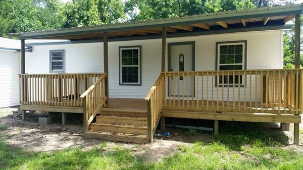 New vinyl siding and porch